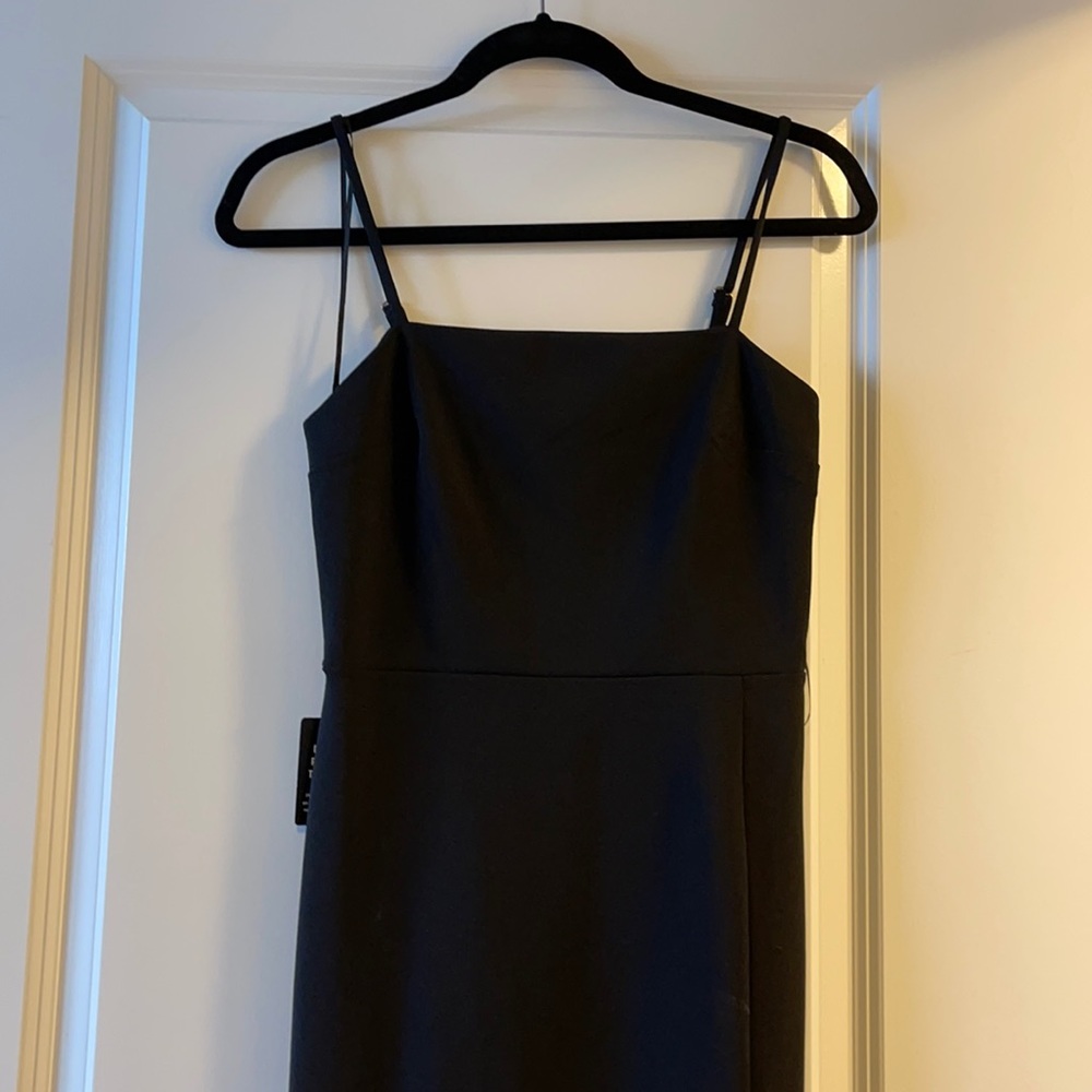 Express Slit Little Black Dress